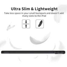 适用于 iPad 第 11 代、A16 的保护套，TPU 软壳，简约设计/黑色/可折叠平板电脑保护套，智能休眠/唤醒功能，兼容 iPad 第 10 代、Air 11 (M2)、Air 11 (M3) 平板电脑保护套，适用于 iPad 第 8 代 10.2 英寸 - 黑色 - 查看 8