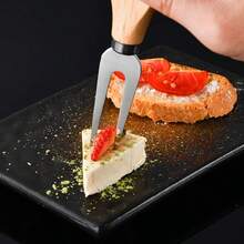 6pcs Rosewood Handle Stainless Steel Cheese Knife Set, Cheese Slicer Cutlery - View 5