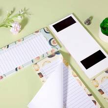 2/3件装磁性购物清单本和磁性笔筒（50张/包），可撕取纸张，磁性购物清单，磁性记事本，磁性笔筒，适用于冰箱 - 均碼 - 查看 8