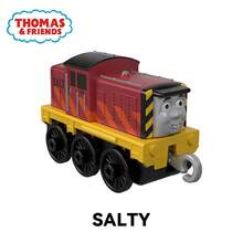 Mattel Juego de trenes de metal Thomas & Friends: Juguete de modelo de tren de dibujos animados en múltiples estilos - Tren digital Yongbao: Regalo de juguete para niños - Multicolor - Ver 8