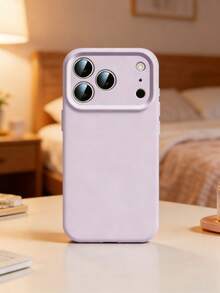 High-Quality Liquid Silicone Phone Case, Compatible With IPhone 17 Pro Max, 17 Pro, 17 Air, 17, 16, 15, 14, 13, 12, 11 Pro Max Plus, Soft Touch, Shock-Absorbing Protective Cover - Morandi Purple - View 1