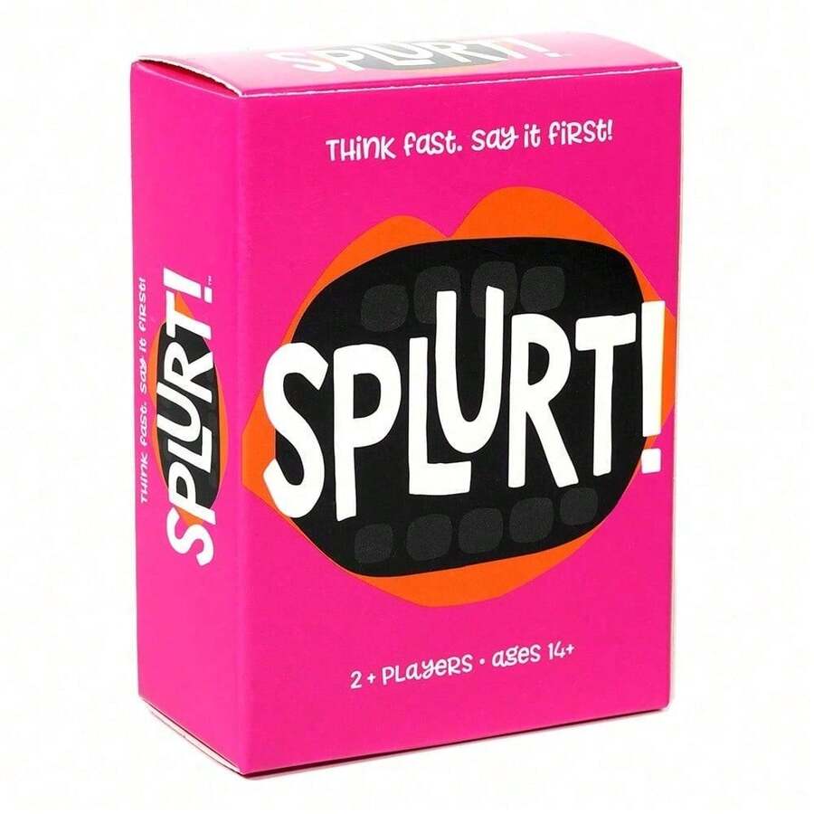 Splurt! Think Fast Say It First, Interactive Card Game, Suitable For Party, Family Gathering And Playing With Friends And Family, Game Gift!Cards Games,Adult Party Games,Friends Games,Gifts For Friends,Adult Games , Family - Card Game - 查看 1