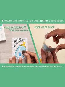 40 trò chơi chào mừng bé trai | 40 thẻ cào chủ đề bình sữa màu xanh dương, trò chơi cào sáng tạo cho tiệc mừng bé chào đời. - Nhiều màu - Xem 2