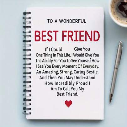 A Beautiful Notebook For An Incredible Best Friend: A Sincere Message - The Ideal Present For Your Remarkable, Resilient, Compassionate BFF