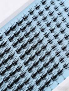 150片 C捲卡通風假睫毛簇，柔軟自然 8-16mm 混長，易使用可重複使用 DIY 單簇假睫毛，適合日常妝容 - C - 查看 5