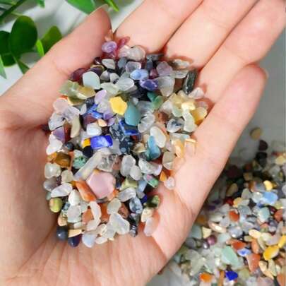 50g/100g 1-5mm Natural Chip Stones Natural Crystals Chip,Gemstone Jewelry,Glitter, Healing Crystal, Birthday Gift,Women Gift,Scene Decoration,Desktop Decoration,Crystal Ornaments,Table Decoration.