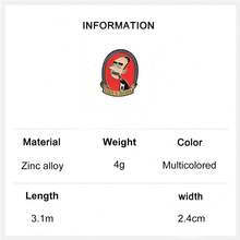 1 chiếc ghim cài áo hình nhân vật hoạt hình ngộ nghĩnh - "Esiste Il Silenzio" & "Fingiti Morto" (Hãy im lặng) - Trích dẫn tiếng Ý, ghim cài áo thời trang, huy hiệu cài áo, ghim cài túi xách, quà tặng tốt nghiệp không thể thiếu. - Nhiều màu - Xem 7