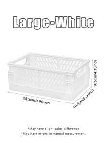 Folding Z 1pc Solid Color Desktop Storage Basket, Plastic Foldable Desktop Sorting Basket, Stationery Storage Basket, Floral Decoration, Home Supplies, Desktop, Home Decor, Home Storage Sorting, Room Decor, Bedroom Decor - Multicolor - View 27