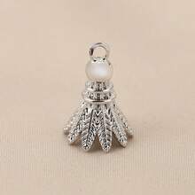 1 chiếc/3 chiếc mặt dây chuyền tự làm, hình cầu lông cá nhân hóa, chất liệu đồng, phụ kiện trang sức mạ vàng 18K. - Mặt dây chuyền cầu lông DIY - Xem 8