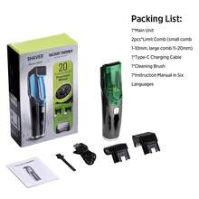 Hailicare 专业无线男士电动理发器和胡须修剪器 - 理发套装，带 USB 充电、IPX6 防水电动剃须刀、电动剃须刀 - 綠色 - 查看 10