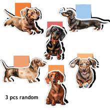 3/6/12个装腊肠犬磁性书签，送给腊肠犬爱好者的礼物，办公及学习用品 - 臘腸犬 - 查看 11