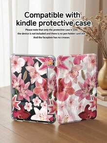 Lily Flower Pattern Tablet Case Compatible With IPad Air 11-Inch M3 2025 / M2 2024, Air 5th Generation 2022 , (A16) 11 Inch 11th Generation 2025,Compatible With Samsung Galaxy Tab,Kindle Paperwhite 12th Gen 2024, Clear Back ,Fashion Pattern Protective Case,Autlueomatic Sleep And Wake-Up Function, Airbag Protection, Suitable For Gifts And Office Use - Multicolor - View 8