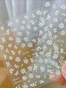3pcs Lens Protector Film + 1pc Cute Daisy Flower DIY Sticker Transparent Camera Lens Protector Film Compatible With IPhone 17 Pro Max, 17 Pro, 17, 16 Pro Max, 16 Pro, 16, 15 Pro Max, 15 Pro Max, 15 Pro, 15, 14 Pro Max, 14 Pro, 14, 13 Pro Max, 13 Pro, 13, Fashionable Spring DIY Lens Protective Soft Film - Daisy - View 2
