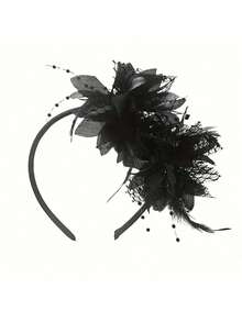 1件优雅女士肯塔基德比帽、茶会帽、婚礼头纱发夹 - 彩色 - 查看 2