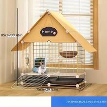 Indoor Rabbit Cage, Rabbit Villa, Small Animal Cage With Tray - Multicolor - View 2