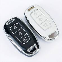 TPU Car Key Fob Cover Case Shell Compatible With H Y U N D A I For Santa Fe, For I30, For IX35, For Encino, For KONA, For Solaris, For Sonata For Azera For Elantra, For Accent - Protective Keyless Entry Remote Holder Anti Fall And Dust - Single Pack - View 12