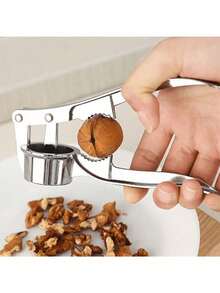 1pc Premium Aluminium Alloy Garlic Press - Easy Garlic Chopper And Ginger Crusher, Easy To Clean Kitchen Tools, Durable Garlic Chopper For Daily Cooking - Multicolor - View 5