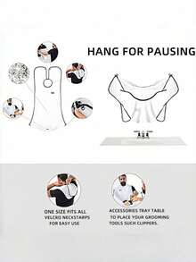 1pc/2pcs/3pcs 60cm Waterproof Reusable Hairdressing Apron, Salon Protective Cape For Men & Women, Christmas Gift, Holiday Party, Trimming & Styling, Professional Home Hairdresser, Unisex Salon Accessory - A - View 9
