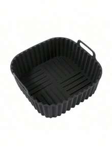 1/2 Khay nướng bằng silicon dùng cho nồi chiên không dầu, chịu nhiệt cao, khay hấp silicon chuyên dụng để nướng bánh. - Nhiều màu - Xem 8