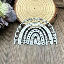 Nested Rectangular Frame Cutting Molds, Stitched Sector Metal Cutting Molds, Templates, DIY Etching Molds, Handmade Paper Card Making, Scrapbooking, Embossing Tools - Mc047 - View 2