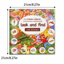Look & Find Life Scenes Hidden Objects Puzzle Game, Focus Training Brain Challenge, Visual Search Activity, Family Party Fun Gift - Look and Find - View 3