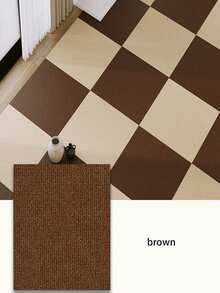 Non-Slip Office Carpet, Suitable For Carpeted And Tiled Areas; Durable Anti-Dirt Square Carpet With Self-Adhesive Backing, Washable - Includes DIY Square Carpet Adhesive - D - View 9
