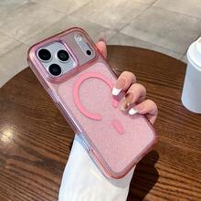 1个优雅半透明闪光手机壳，适用于 12/13/14/15/16/17 Pro/Pro Max/17 Air - 無色 - 查看 1