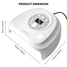 NAIL Lamp, Nail Art UV/LED Drying Lamp With 24 LED Lights, Fast With 3 Timer Modes, LCD Display, Gel Tools For,Portable Uv Curing Light - trắng - Xem 7