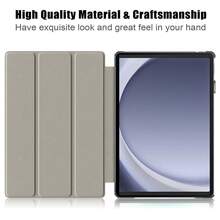 Ốp lưng cho Galaxy Tab A7/ A9 /A11 8.7 inch 2021/2023/2025, vỏ bảo vệ bằng da với chức năng thông minh, chống trầy xước và va đập, trọng lượng nhẹ. - màu đen - Xem 3