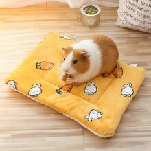 1pc Cute Cartoon Hamster Pet Mat, Thick Pad Suitable For Hamster, Mouse, Guinea Pig And Other Small Pets - Multicolor - View 3