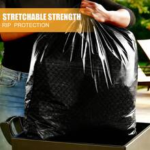 30 Gallon Trash Bags, 110 Count – Medium Duty Garbage Bags, Thick, Durable & Tear Resistant Plastic Bags, Multipurpose Drawstring Design Trash Bags For Kitchen, Yard, Office, Black Trash Bags - FLEX-tECH - View 7