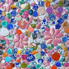 105g/205g/505g Hạt thủy tinh khảm thủ công nhiều màu sắc, mảnh vỡ gốm sứ kiểu Mexico có thể được sử dụng làm vật liệu trang trí tổng thể cho phòng, tường, cầu thang, khung cửa, vườn và lối đi. Hàng chục màu sắc và kích thước, mỗi màu đều là một bất ngờ, vật liệu được ưa chuộng cho những người đam mê khảm. - Trộn thủ công 505g/17.8oz - Xem 11