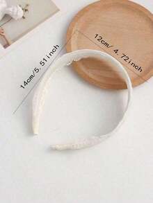 1pc Women Flower Embroidered Headband Elegant Piranha Flower Valentine's Day,Hairband,Hair Hoop,Hairband,Hair Hoop Headbands Hair Accessories Head Accessories - 白色 3 - 查看 7