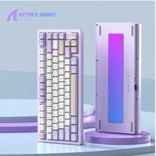 Teclado mecánico personalizado X75 RGB inalámbrico Bluetooth de 3 modos, de aluminio CNC puro - Ver 13