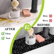 1pc, Sink Faucet Suction Pad, Drainage Pad, Kitchen, Bathroom Sink, Countertop, Drainage Pad, Diatomite Washbasin, And Cuttable Quick-Drying Pad. - Multicolor - View 12