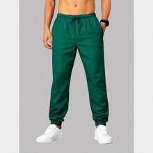 Men's Athletic Tactel Pants With Pockets – Lightweight, Comfortable - Emerald Green - View 4
