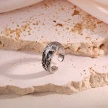 1pc Retro Half Face Sculpture Fashion Ring, Suitable As A Commemorative Gift Or Holiday Gift For Friends - Portrait Ring - View 5