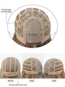 alicegarden 这款26英寸长的合成假发，拥有自然波浪卷发造型，金色光泽亮丽。它采用耐热纤维制成，经久耐用。这款假发非常适合日常佩戴，外观自然逼真，宛如真发。 - 金色 - 查看 9