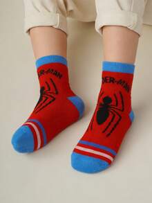 Marvel 1/5/10 Pairs Kids Superhero Socks, Boys Mid-Calf Socks, Korean Cartoon Autumn/Winter Girls Socks, Children & Superhero Character Socks - Multicolor - View 8