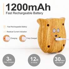 LED Motion Sensor Wall Light, Decorative Wall Lamp Lighting, Wireless USB Sensor Night Light, Wireless LED Wall Light, Rechargeable Magnetic Night Light, Suitable For Hallway, Kitchen Cabinet, Wardrobe And Room Decoration - Owl Design - View 12