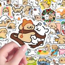 216张可爱卡通狗狗日常关系贴纸，创意个性化笔记本DIY贴纸 - 彩色 - 查看 5