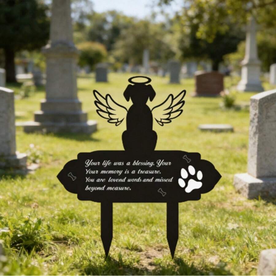 2D亚克力守护者花园插牌 - 缅怀我们最亲爱的伙伴，愿爱与思念永远伴随他们