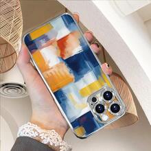 Funda para Teléfono: Arte Abstracto, Funda Rígida de Lujo con Recubrimiento Plateado, Funda para iPhone 17/16/15/14/13/12/11 Pro Max/Plus/Air/Pro/Mini y XR/7/8, Anti-Huellas, Diseño Elegante, Opción de Regalo para Ella/Él/Mujeres/Hombres - Plateado - Ver 5