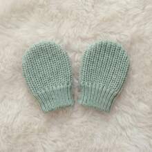 Personalized Knitted Hat And Glove Set For Baby - Hypoallergenic Newborn. - 綠色 - 查看 3