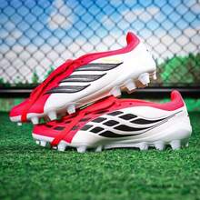 Adidas 男女鞋PREDATOR運動鞋足球鞋 - 紅色/黑白色 - 查看 3