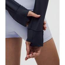 Lululemon Define Cropped Jacket Nulu LW3HWES - Xanh hải quân/Bạc tráng gương - Xem 5