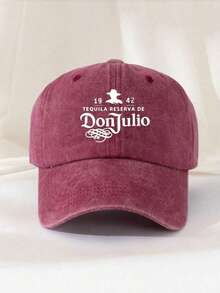 1pc Retro Printed Washed Distressed Soft Crown Baseball Cap, Unisex Sun Hat For Casual Wear And Outfit Matching - Multicolor - View 5