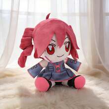 BLUESLEMON 20cm/7.87in Sitting Plush Doll Keychain, Cotton Plush Virtual Singer Anime Girl Peripheral - Multicolor - View 3