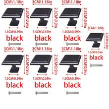 10pcs Simple Drawer Pulls. Suitable For Cabinets, Dressers, Shoe Racks, Wardrobes, Children's Rooms. High-Grade Zinc Alloy Material, Surface Mounted Single Hole Handles, Screws Included. - Multicolor - View 11