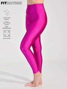 Women Sports Leggings - Hot Pink - View 2